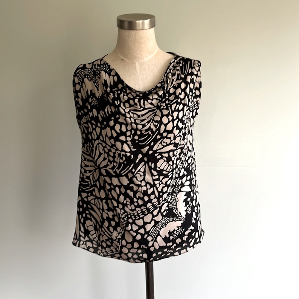 Black Label Silk Sleeveless Top